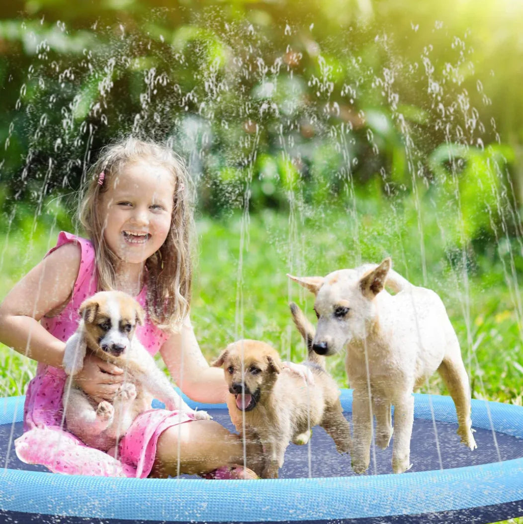 WagPool™ - Splash Sprinkling Dog Pool